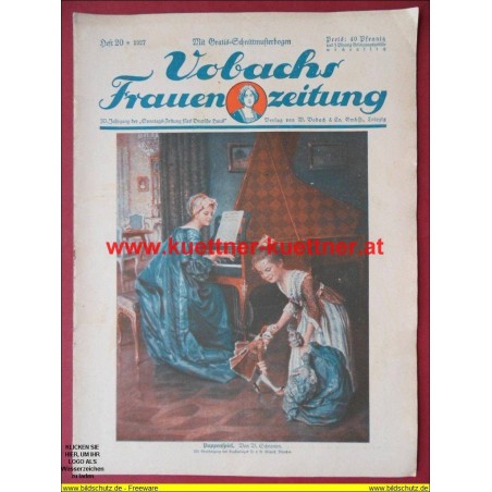 Vobach Frauen Zeitung Heft 20 - 1927 - mit Schnittbogen