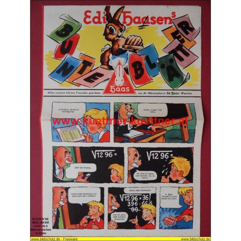 Werbung - Edi Haasen´s Bunte Blätter (60er Jahre)