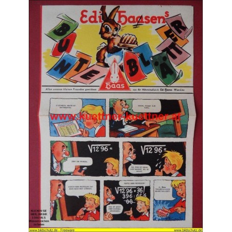 Werbung - Edi Haasen´s Bunte Blätter (60er Jahre)
