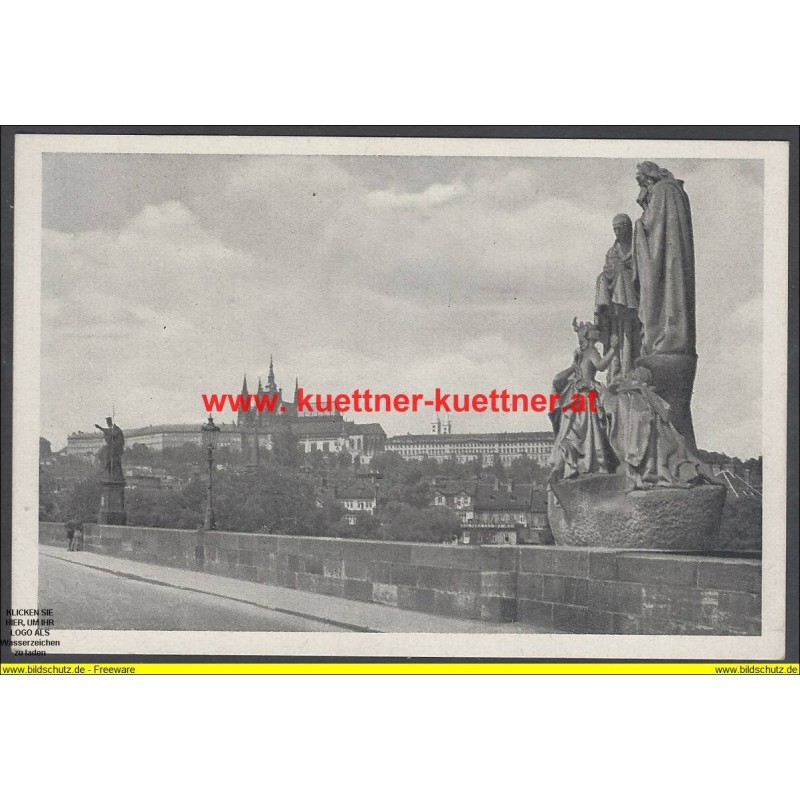 AK - Prag - Praha - Karlsbrücke 1944