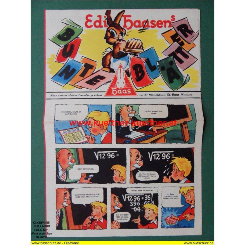 Werbung - Edi Haasen´s Bunte Blätter (60er Jahre)