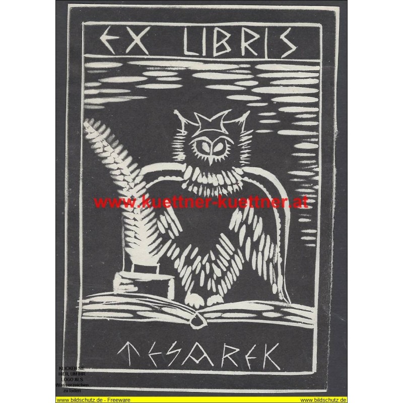 EX LIBRIS - ESAREK (Holzschnitt)