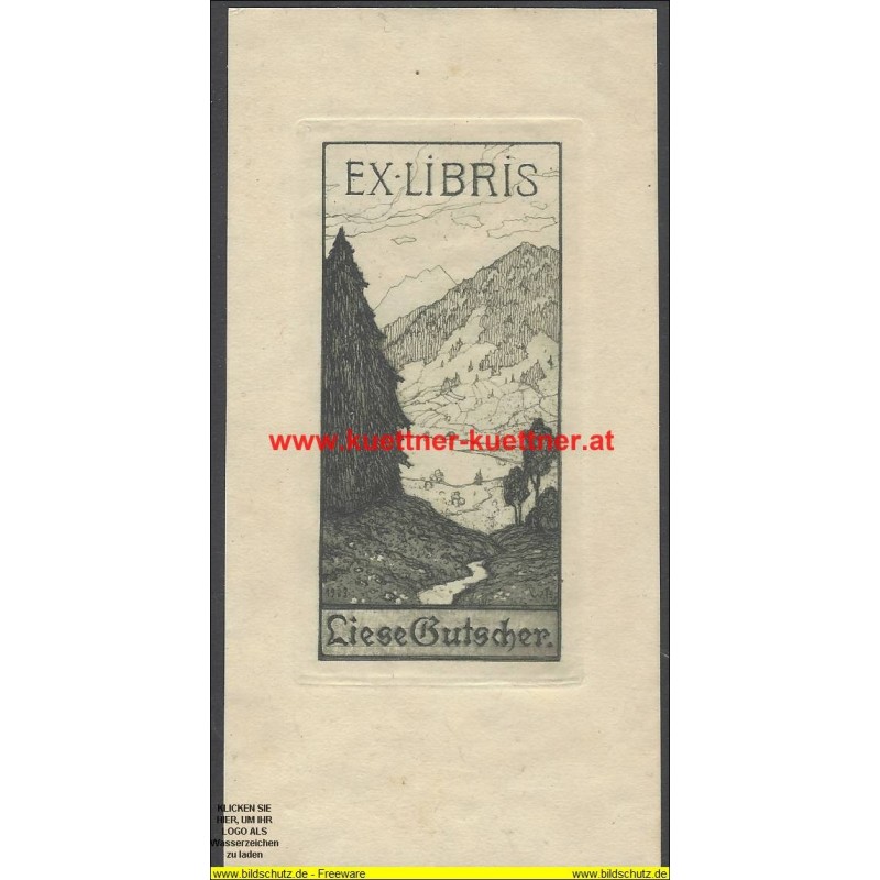 EX LIBRIS Liese Gutscher (1933)