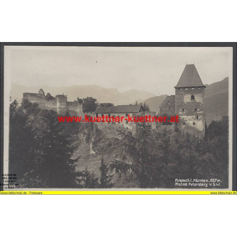 AK - Friesach - Ruine Petersberg v. S.W AK - Friesach - Ruine Petersberg v. S.W