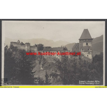 AK - Friesach - Ruine Petersberg v. S.W