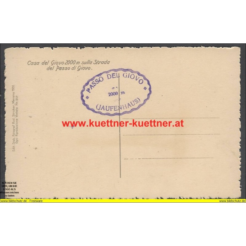 AK Casa del Giovo sullo Strada del Passo di Giovo (Italien)