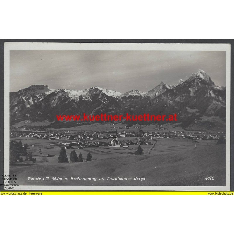 AK - Reutte i. T. u. Breitenwang m. Tannheimer Berge (T)