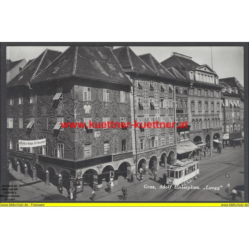 AK - Graz, Adolf Hitlerplatz - Luegg AK - Graz, Adolf Hitlerplatz - Luegg
