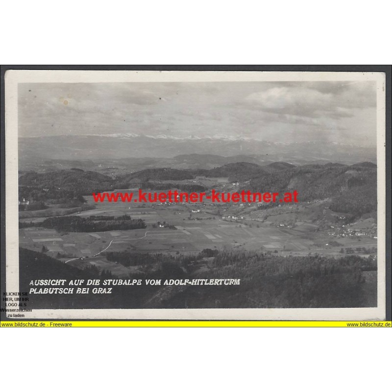 AK - Plabutsch bei Graz - Aussicht vom Adolf-Hitlerturm AK - Plabutsch bei Graz - Aussicht vom Adolf-Hitlerturm
