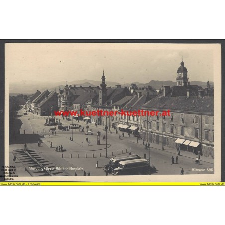 AK - Marburg a. d. Drau - Adolf-Hitlerplatz (Solwenien)