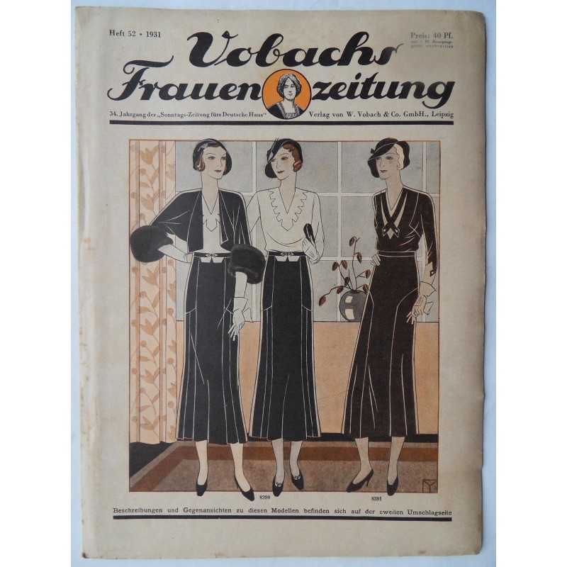 Vobach Frauen Zeitung Heft 52 - 1931 - mit Schnittbogen