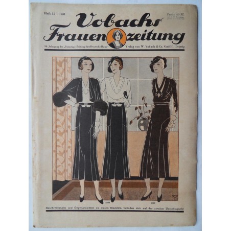 Vobach Frauen Zeitung Heft 52 - 1931 - mit Schnittbogen