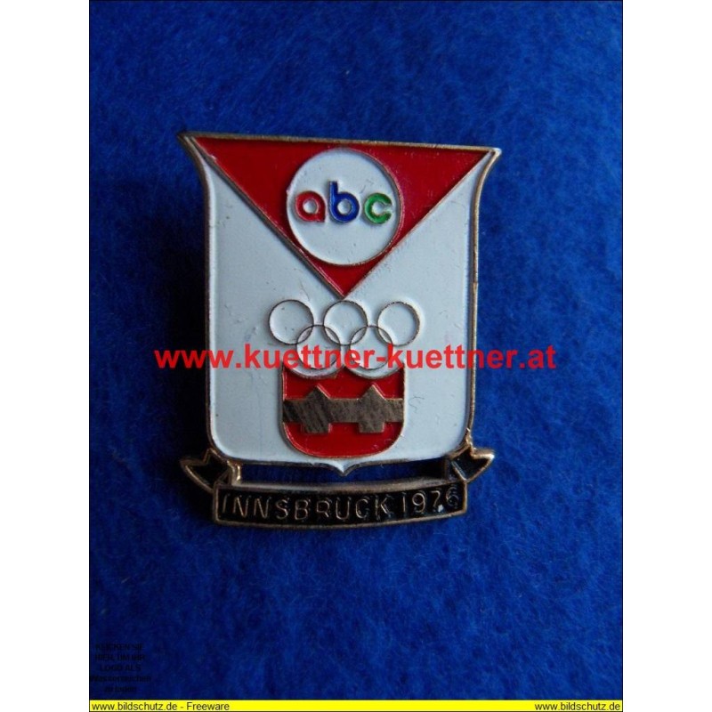 Anstecker Olympia 1976 Innsbruck abc Anstecker Olympia 1976 Innsbruck abc