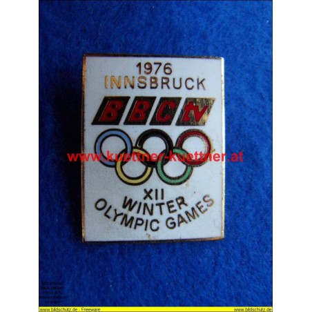 Anstecker Olympia 1976 Innsbruck / BBC tv