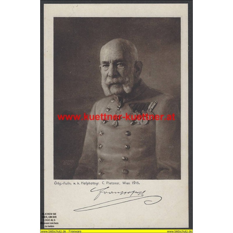 AK - Kaiser Franz Joseph I. - Offizielle Karte für Rotes Kreuz Nr.542 AK - Kaiser Franz Joseph I. - Offizielle Karte für Rotes Kreuz Nr.542