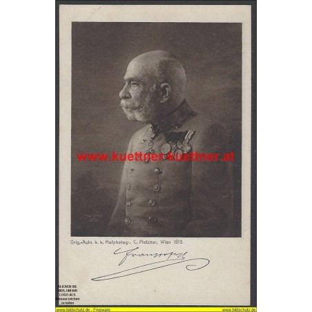 AK - Kaiser Franz Joseph I. - Offizielle Karte für Rotes Kreuz Nr.543