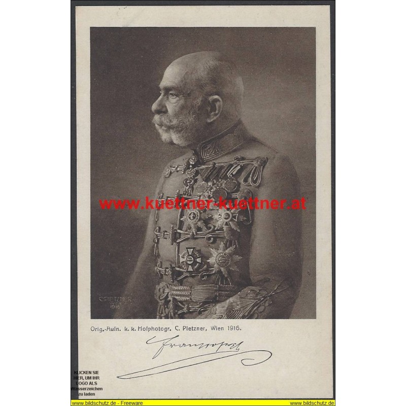AK - Kaiser Franz Joseph I. - Offizielle Karte für Rotes Kreuz Nr.544
