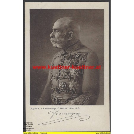 AK - Kaiser Franz Joseph I. - Offizielle Karte für Rotes Kreuz Nr.544