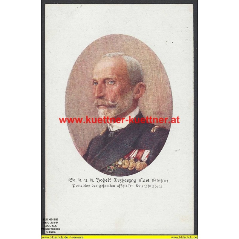 AK - Erzherzog Carl Stefan - Offizielle Karte für Rotes Kreuz Nr.426 AK - Erzherzog Carl Stefan - Offizielle Karte für Rotes Kreuz Nr.426