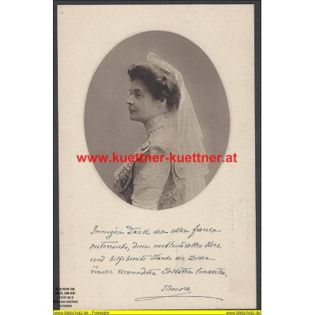 AK - Eleonore Prinzessin Reuß zu Köstritz, Zarin von Bulgarien