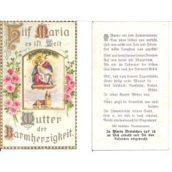 Andachtsbildchen - Hilf Maria es ist Zeit