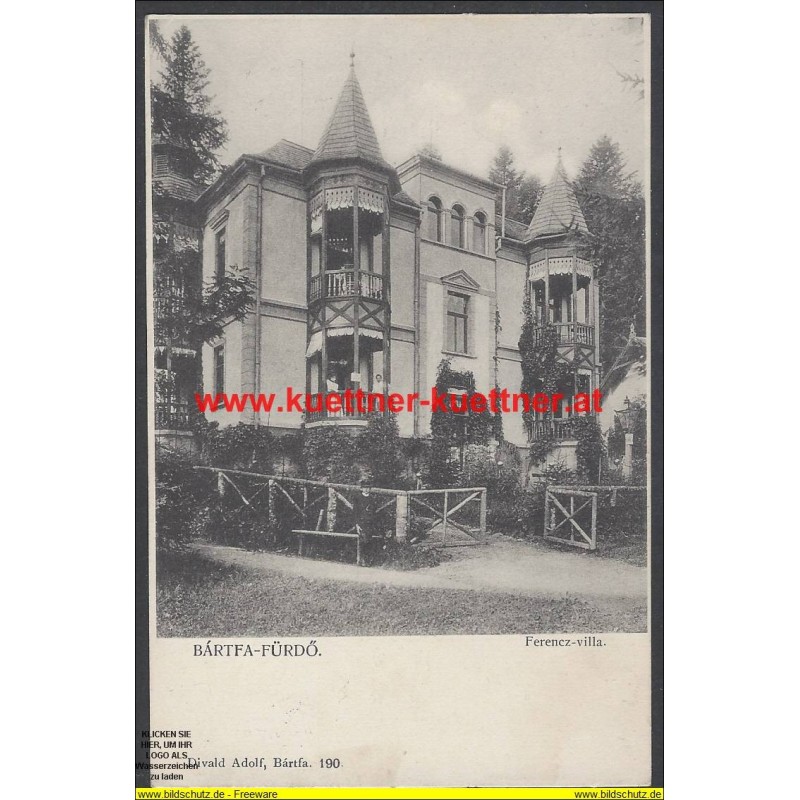 AK - Bardejov - Bartfa-Fürdö - Bad Bartfeld - Ferencz Villa
