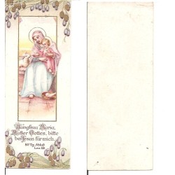 Andachtsbildchen -  Jungfrau Maria
