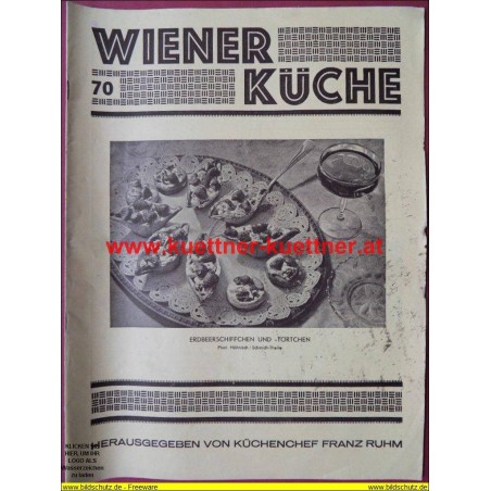 Illustrierte Monatsschrift Wiener Küche 6. Jg, Nr. 70, August 1936