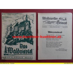 Das Waldviertel 4. Jahrg. / März-April 1955 / Folge 3 und 4 mit Waldviertler Heimat