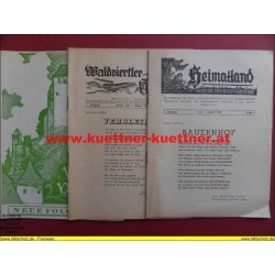 Das Waldviertel 7. Jahrg. / Juli-August 1958 / Folge 7-8 mit Waldviertler Heimat u. Heimatland