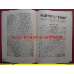 Das Waldviertel 1. Jahrg. / Jänner 1952 / Nr. 1 mit Waldviertler Heimat