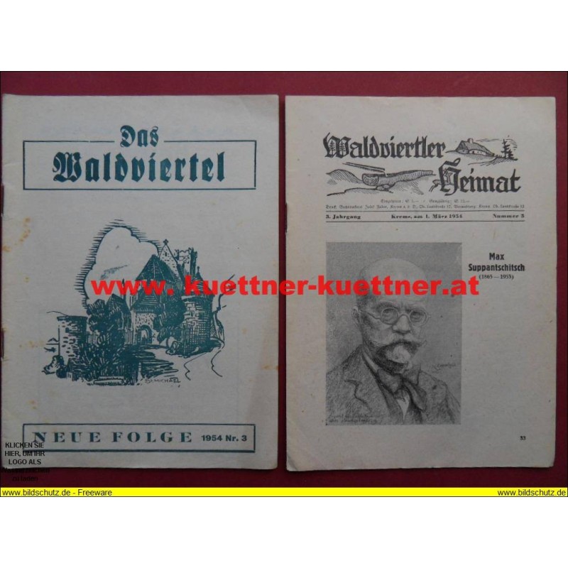 Das Waldviertel 3. Jahrg. / 1. März 1954 / Folge 3 mit Waldviertler Heimat