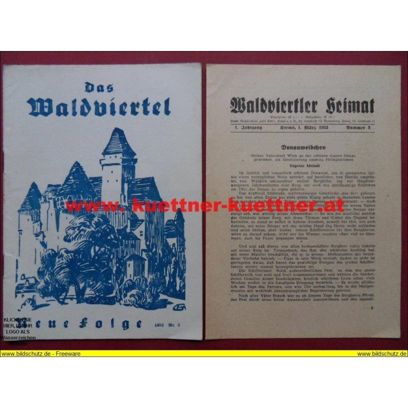 Das Waldviertel 1. Jahrg. / Februar 1952 / Nr. 3 mit Waldviertler Heimat