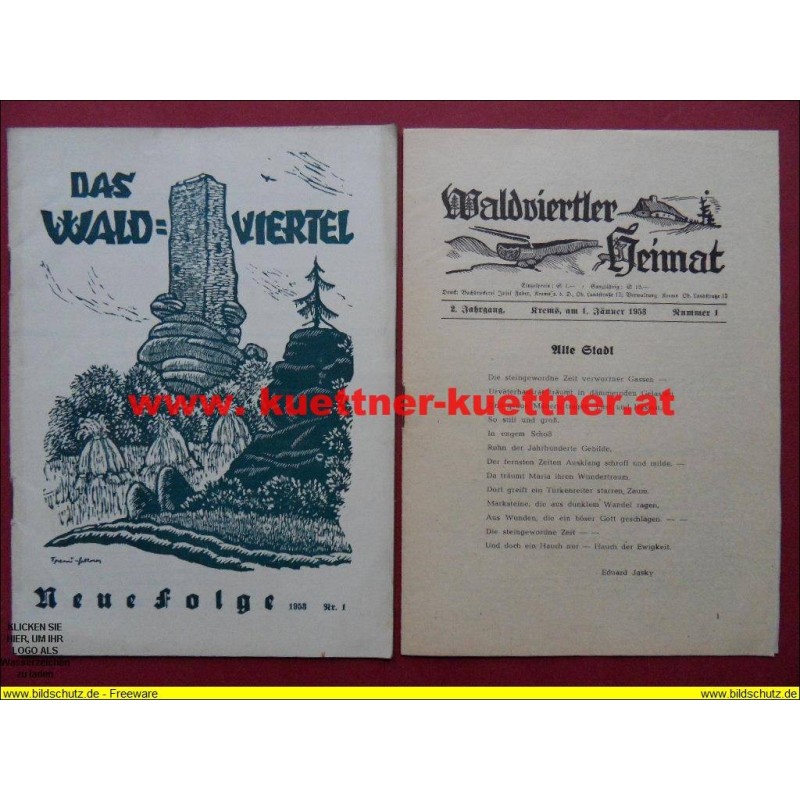 Das Waldviertel 2. Jahrg. / Jänner 1953 / Nr. 1 mit Waldviertler Heimat