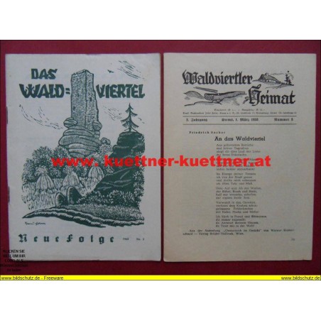 Das Waldviertel 2. Jahrg. / März 1953 / Nr. 3 mit Waldviertler Heimat