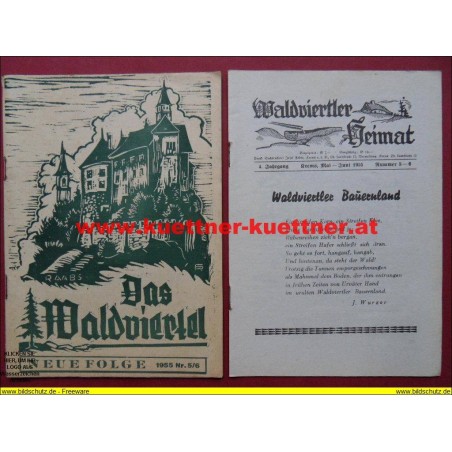 Das Waldviertel 4. Jahrg. / Mai-Juni 1955 / Nr. 5-6 mit Waldviertler Heimat