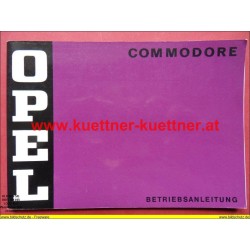 Betriebsanleitung OPEL COMMODORE (MAI  1973)