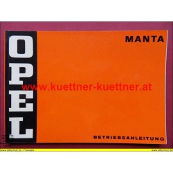 Betriebsanleitung OPEL MANTA (MAI  1973)