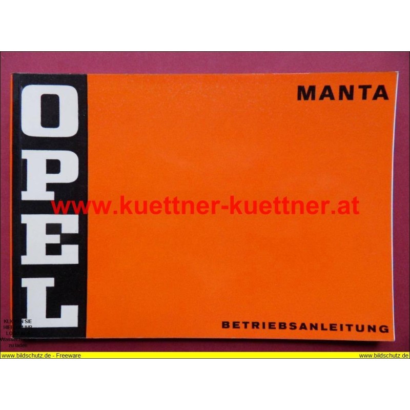 Betriebsanleitung OPEL MANTA (MAI  1973)