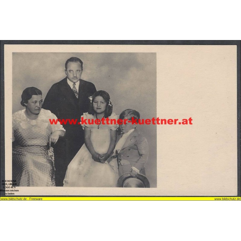 AK - Foto - Kanzler Dollfuß mit Familie AK - Foto - Kanzler Dollfuß mit Familie