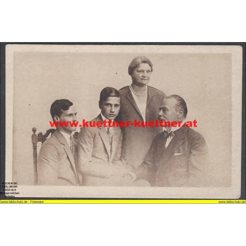 AK - Großherzog Ernst Ludwig von Hessen mit Familie AK - Großherzog Ernst Ludwig von Hessen mit Familie