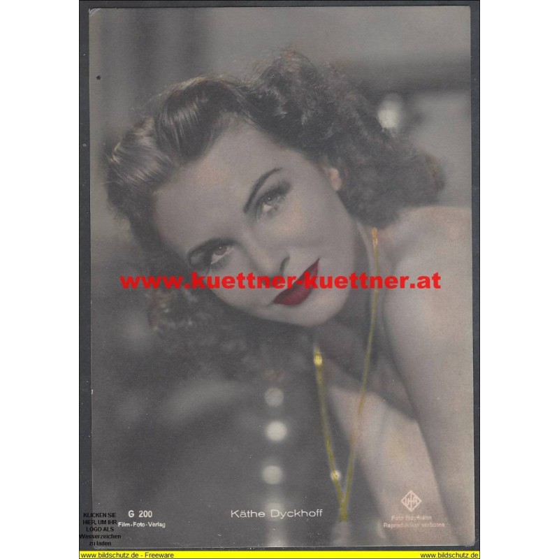 AK - Schauspielerin Käthe Dyckhoff (1913-2001) AK - Schauspielerin Käthe Dyckhoff (1913-2001)