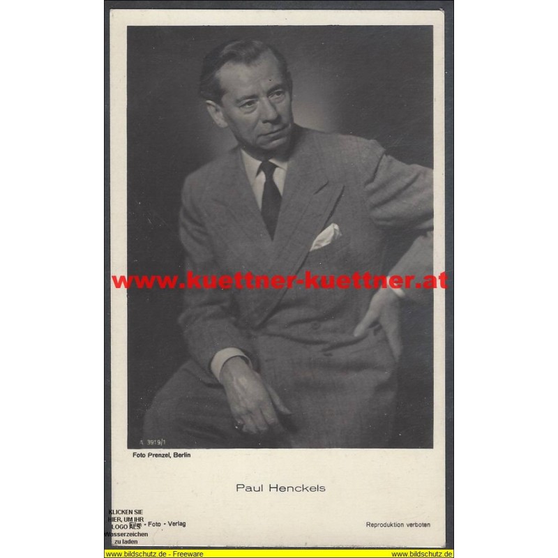AK - Schauspieler Paul Henckels (1885-1967) AK - Schauspieler Paul Henckels (1885-1967)