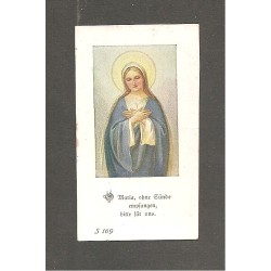 Andachtsbildchen - Maria, ohne Sünde empfangen, bitte für uns