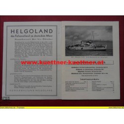 Prospekt - An die Nordsee über Hamburg - 1937