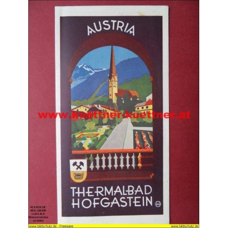 Prospekt - Thermalbad Hofgastein - 1937