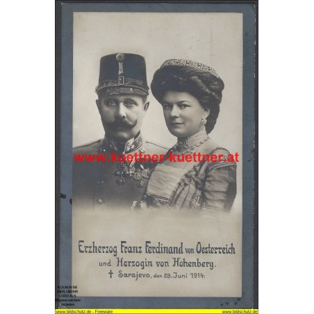 AK - Erzherzog Franz Ferdinand und Herzogin von Hohenberg