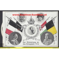 AK- Zur Erinnerung an das Kriegsjahr 1914