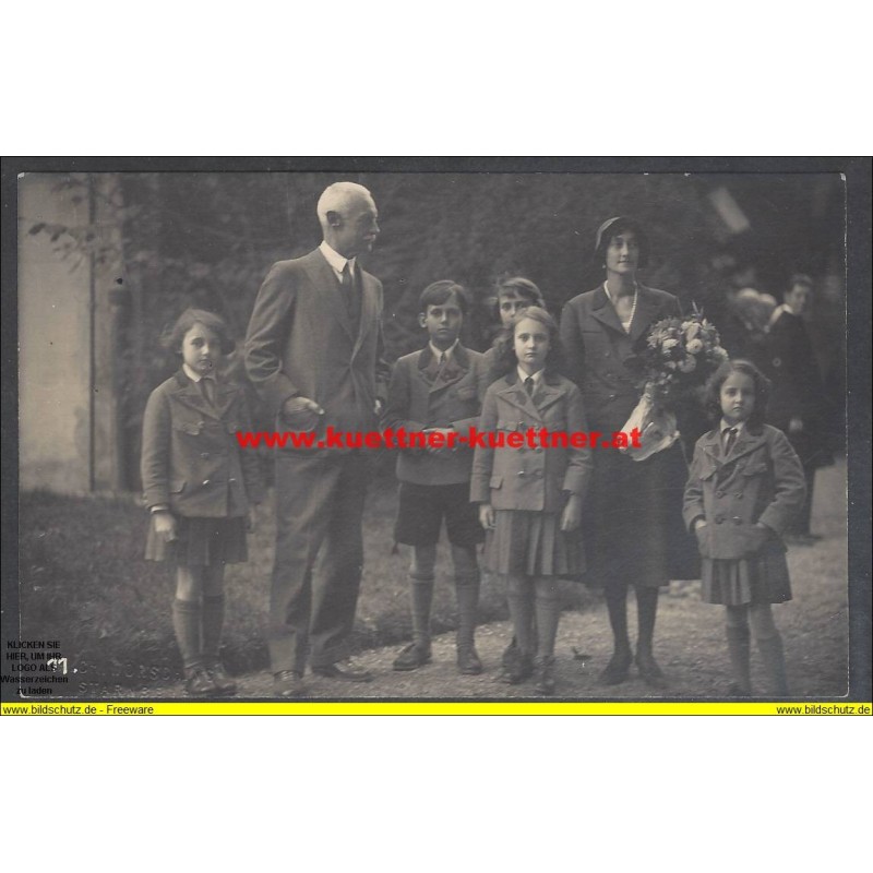 Kronprinz Rupprecht von Bayern mit Ehefrau Antonia und Kinder Kronprinz Rupprecht von Bayern mit Ehefrau Antonia und Kinder