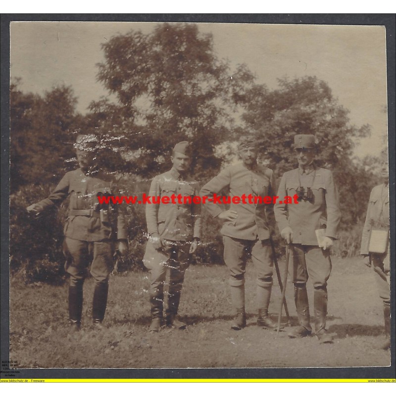 31. Inf. Brig Stab mit General Kaltenborn in Wierzchnia (6,5cm x 7,5cm)
